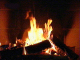 Animated Fireplace GIF